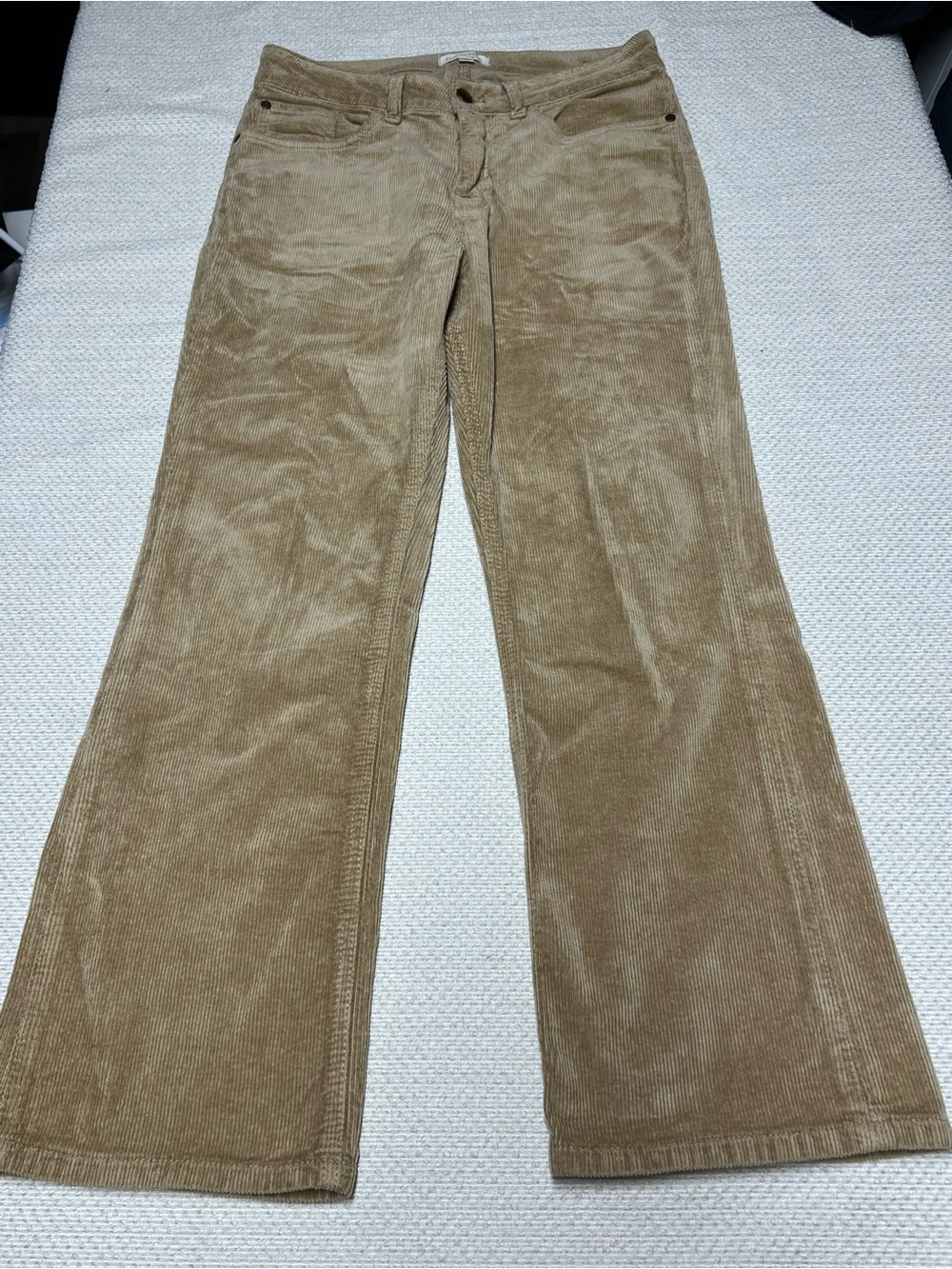Anthropologie Pilcro Yaya Mid-Rise Cropped Corduroy Flare Pants